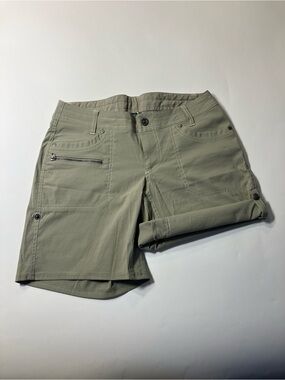 Kuhl Women's Roll-Tab Utility Shorts in Khaki